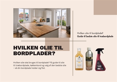 Olja till träbänkskiva